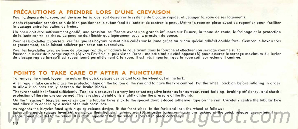 Peugeot 1974 Owner's Manual